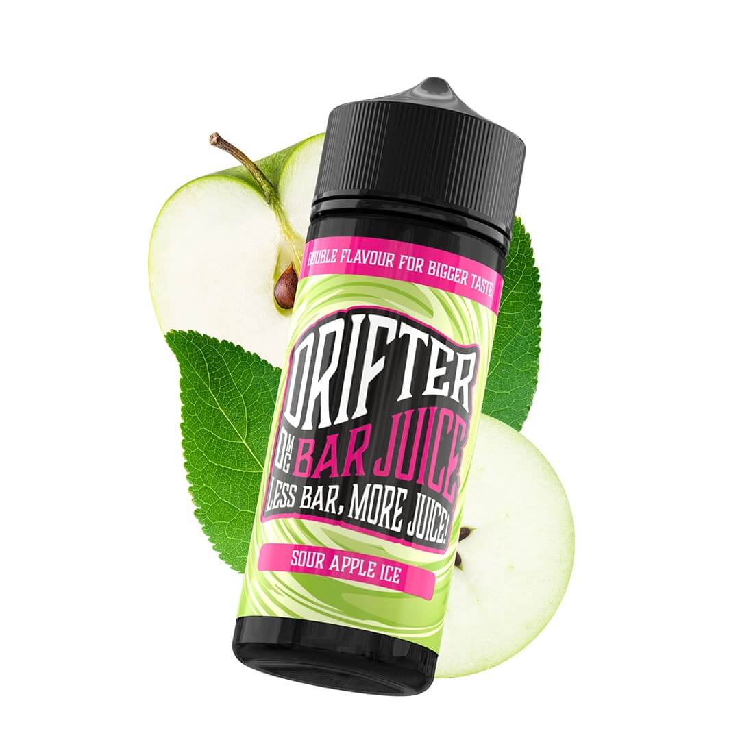 Drifter Vape | Sour Apple Ice 120ml Shortfill Drifter Vape | Sour Apple Ice 120ml Shortfill