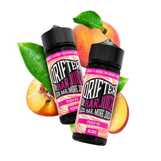 Peach Ice 120ml Shortfill - Drifter Bar Salts